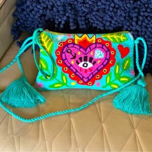 Sacred Heart/ Evil eye 🧿 crossbody 🪬